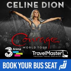 Bus to Celine Dion 3Arena 2020