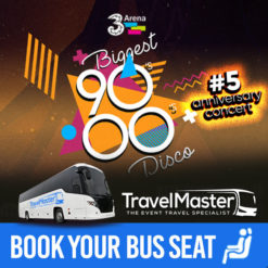Bus to Biggest 90s-00s Disco 3Arena Dublin 2023
