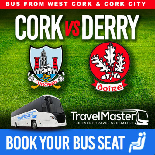 Bus to Cork vs Derry All-Ireland SFC Quarter-Final Croke Park