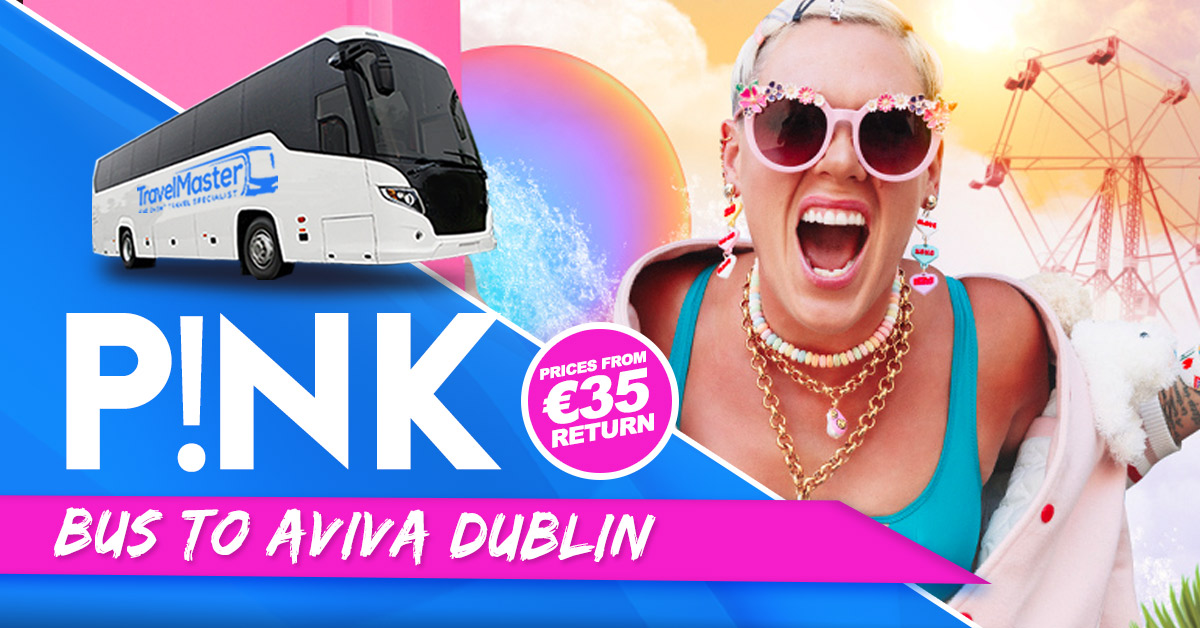 Bus to Pink Aviva Stadium Dublin 2024 Travel Master