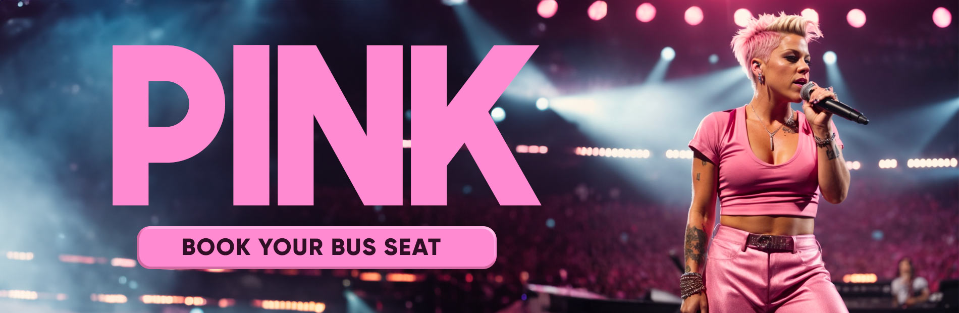 Bus to Pink Aviva Stadium Dublin 2024