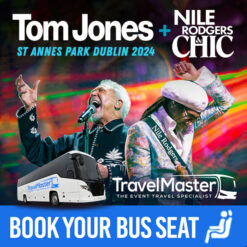 Bus to Tom Jones Nile Rodgers Chic St Annes Park Dublin 2024