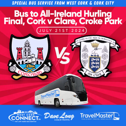 Bus to All-Ireland Hurling Final, Cork v Clare, Croke Park, July 21st 2024