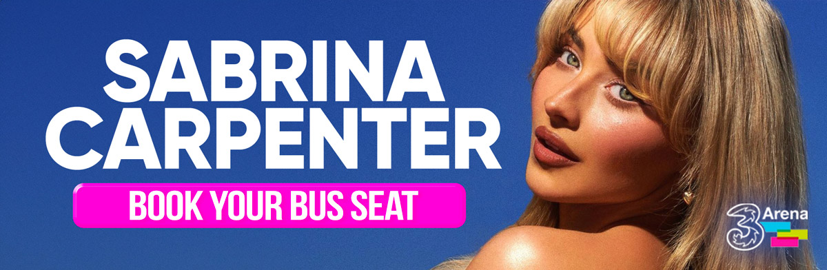 Bus to Sabrina Carpenter 3Arena Dublin | 3 Mar 2025 | Nationwide Return Service