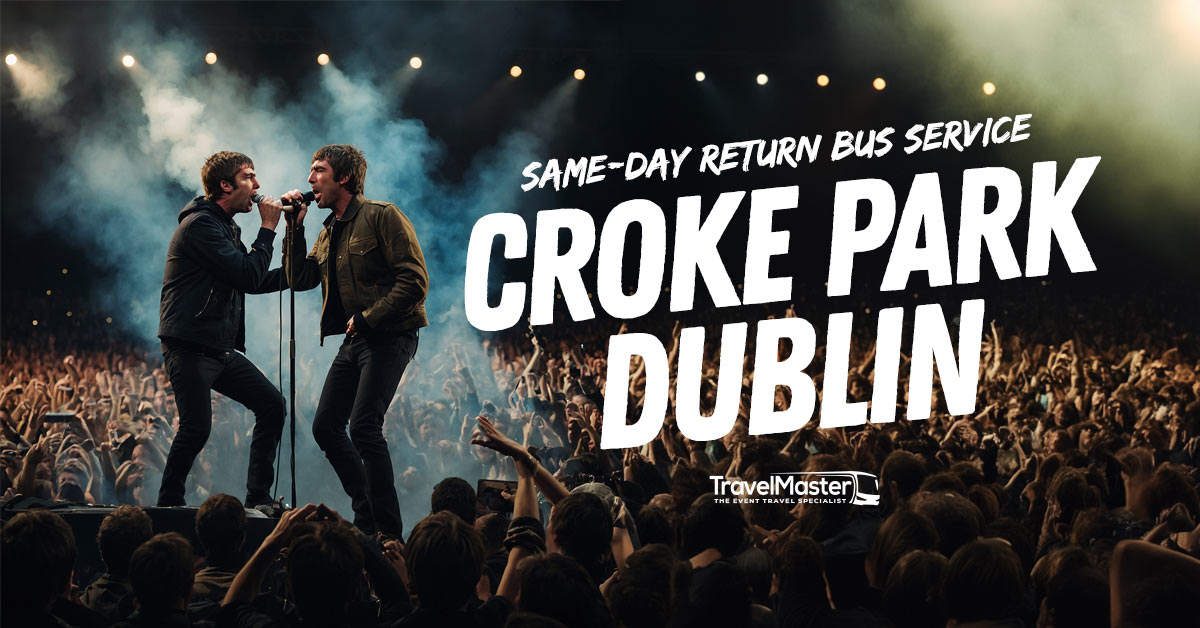 Online bus seats to see Oasis in Croke Park Dublin 2025