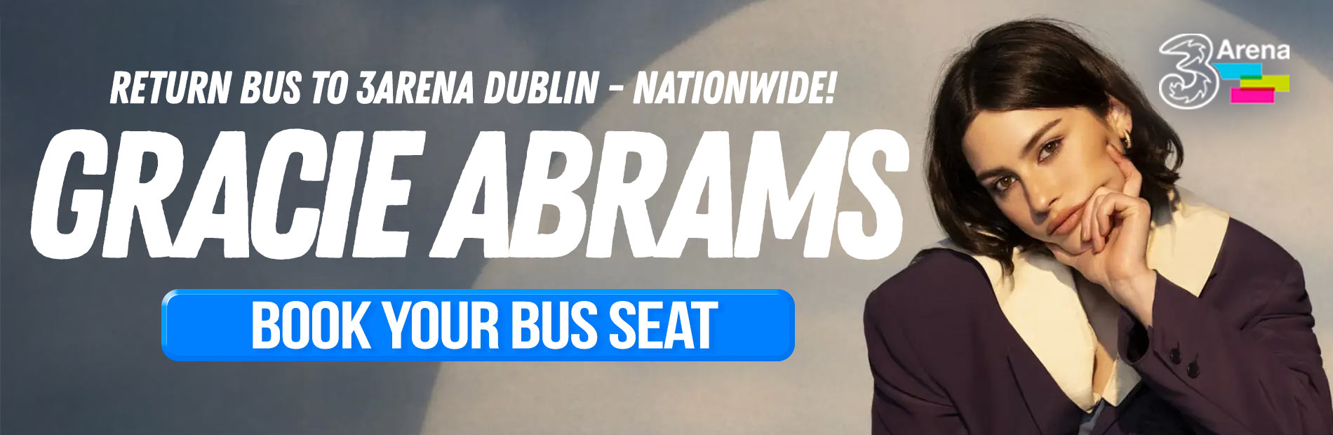 Bus to Gracie Abrams 3Arena Dublin