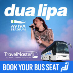 Bus to Dua Lipa Aviva Stadium Dublin 2025