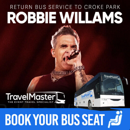 Bus to Robbie Williams Croke Park Dublin 2025