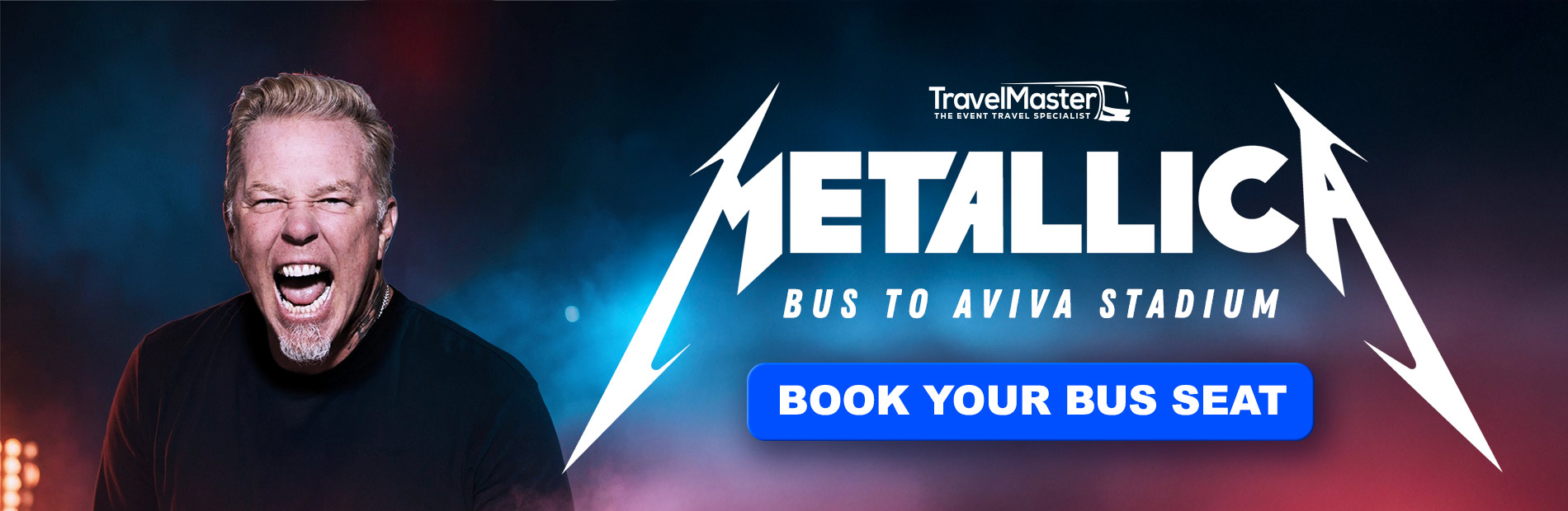 Bus to Metallica Aviva Stadium Dublin 2026