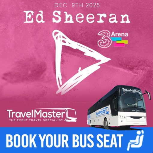 Bus to Ed Sheeran 3Arena Dublin 2025