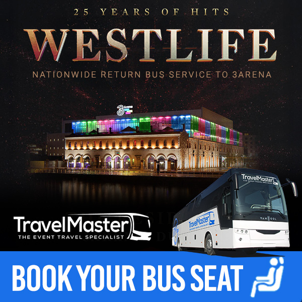 Bus to Westtlife 3Arena Dublin 2026