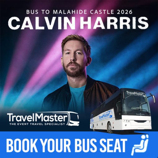 Calvin First Ride Bus Bus to Calvin Harris in Malahide Castle Dublin 2026 - Nationwide Return