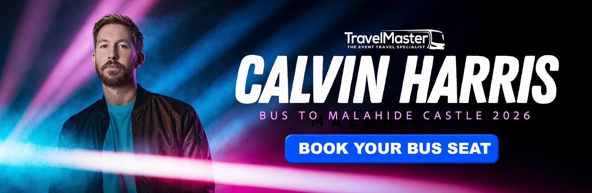 Bus to Calvin Harris Malahide Castle Dublin 2026