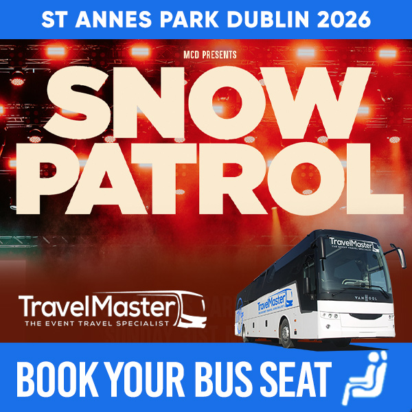 Bus to Snow Patrol St Annes Park Dublin 2026