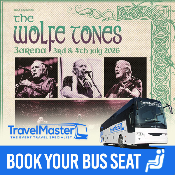 Bus to The Wolfe Tones 3Arena Dublin 2026