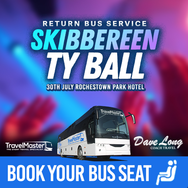 Bus for Skibbereen Debs to Rochestown Park Hotel