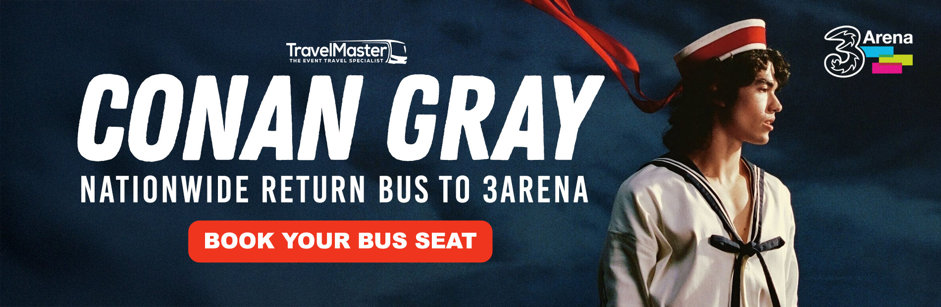 Bus to Conan Gray 3Arena Dublin 2026