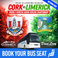 Bus To Cork v Limerick Senior Hurling Championship Round-2 Páirc Uí Chaoimh Sunday 26th April 2026