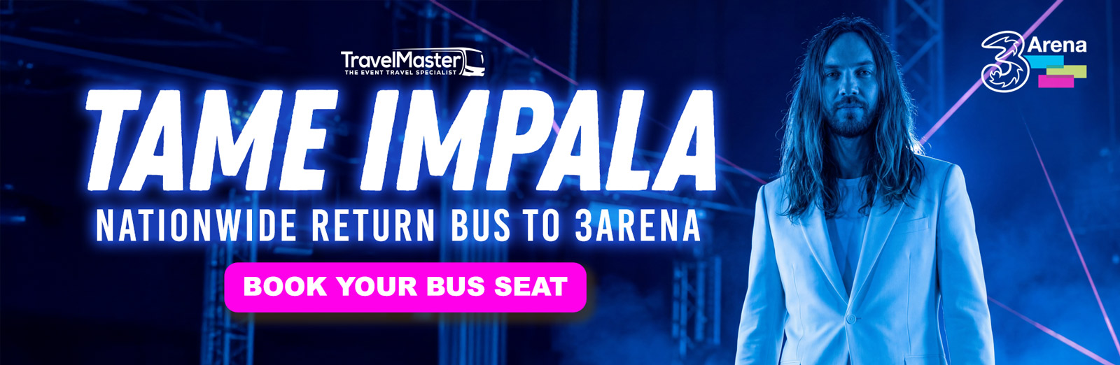 Bus to Tame Impala 3Arena Dublin 2026
