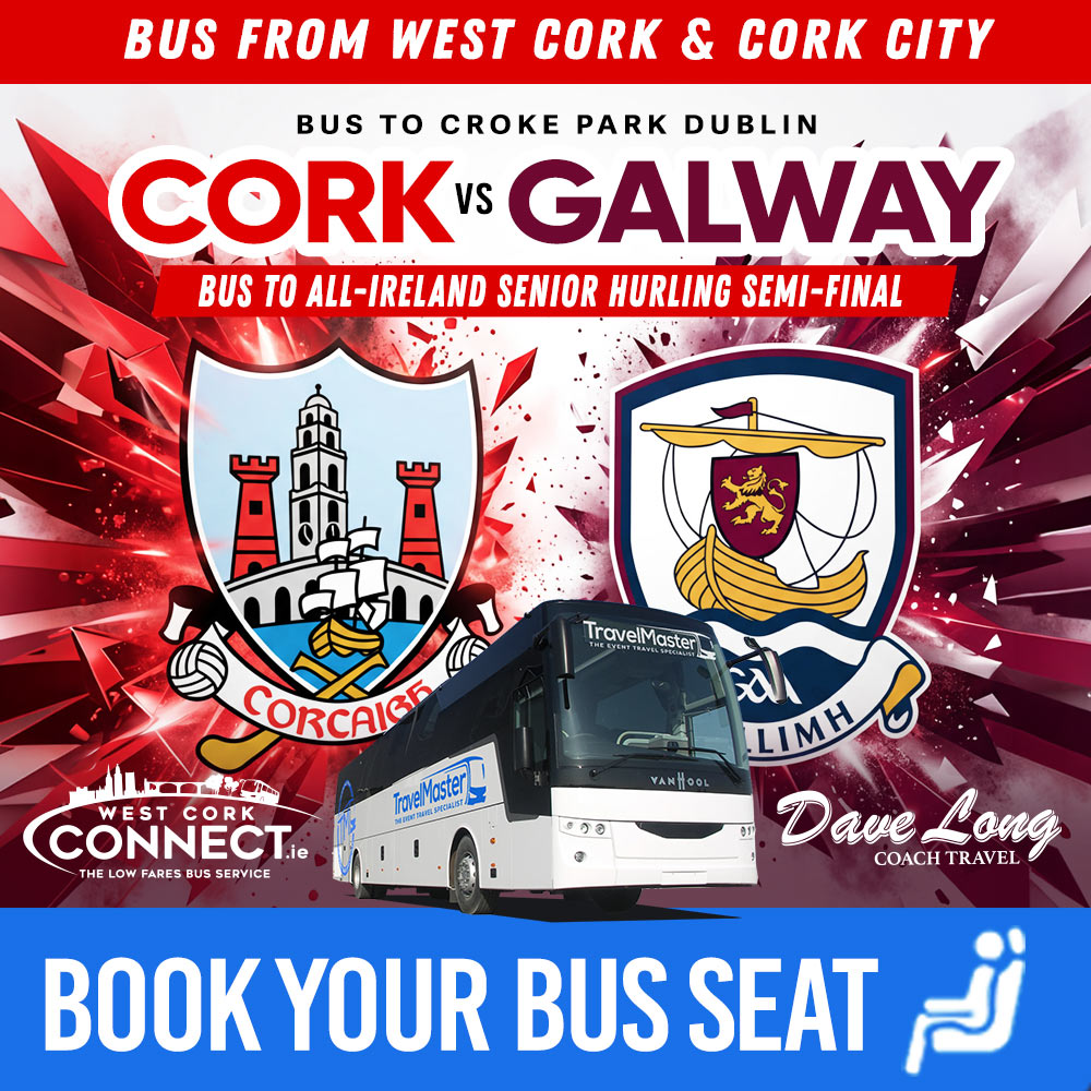 Bus To All-Ireland Semi-Final: Cork v Galway Senior Hurling Championship - Saturday, 4th July 2026