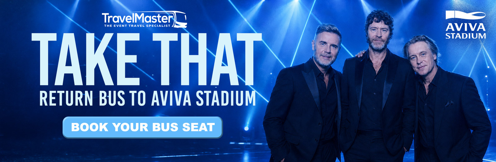 Bus to Take That Aviva Stadium