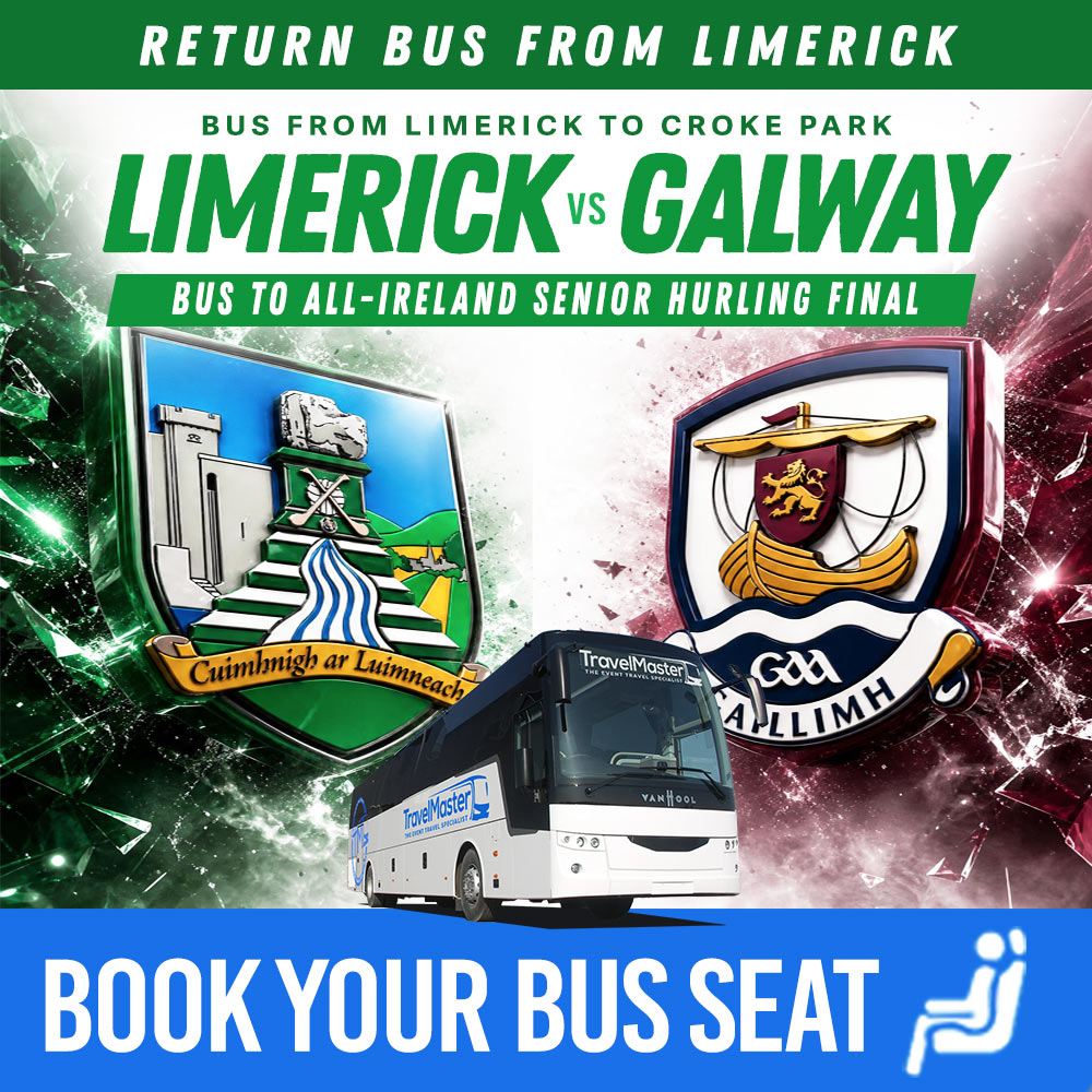 Bus from Limerick to All-Ireland Senior Hurling Championship Final | Limerick v Galway | 19th July 2026