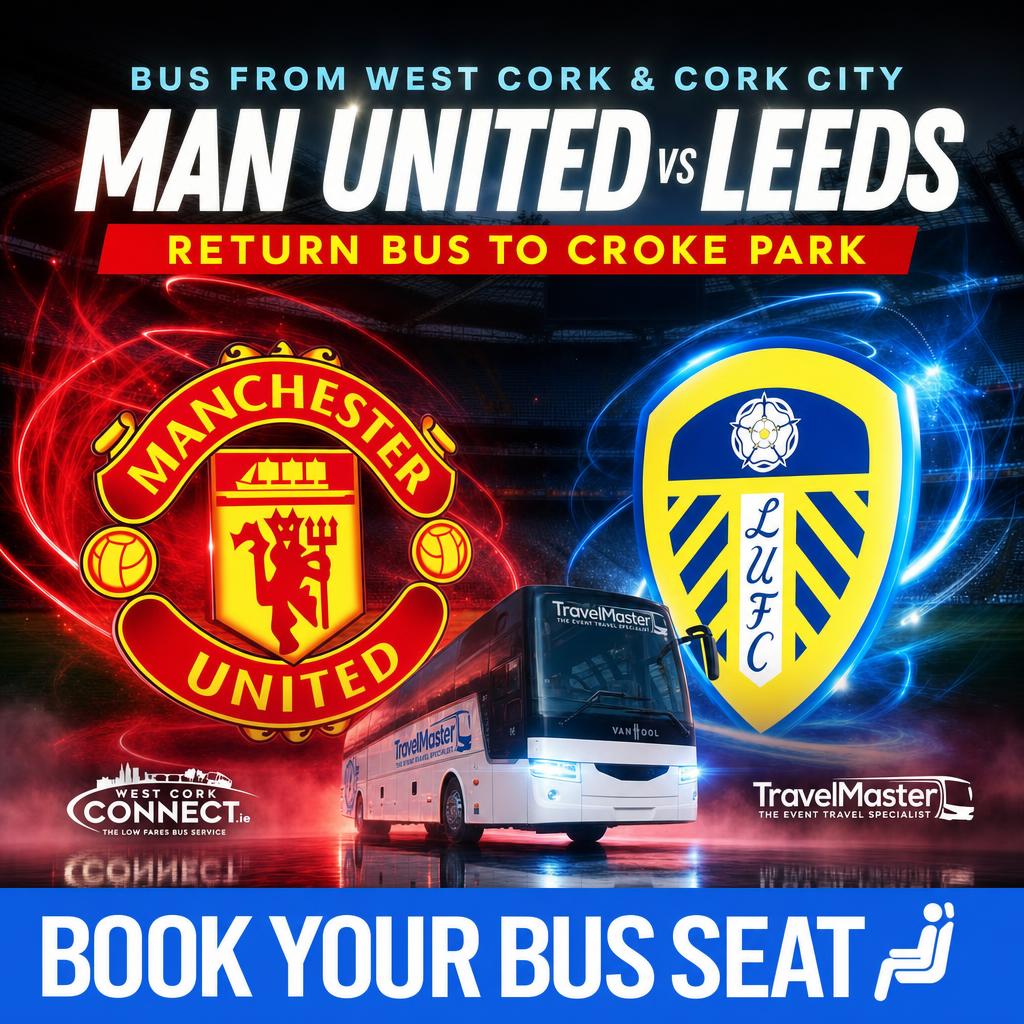 Bus to Man United v Leeds Croke Park Dublin 2026