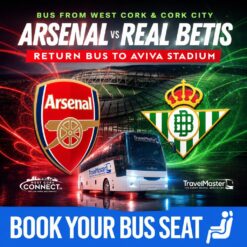 Bus to arsenal V real betis Aviva Stadium 2026
