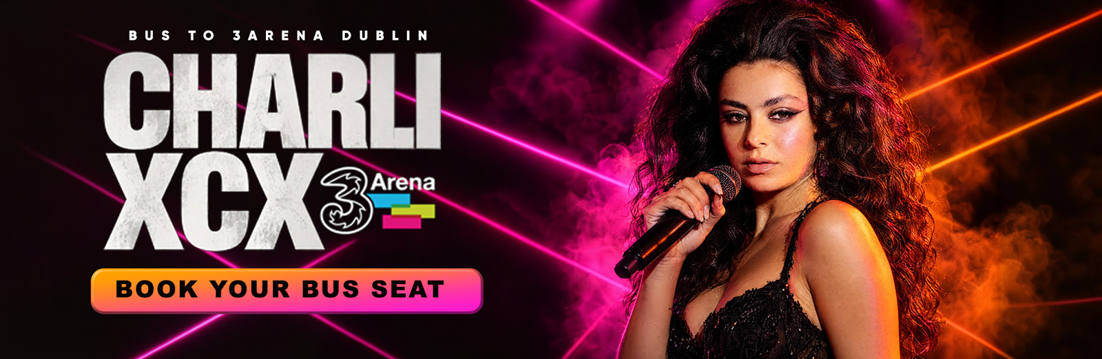Bus to Charli XCX 3Arena Dublin 2027