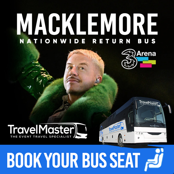 Bus to Macklemore 3Arena Dublin 2026